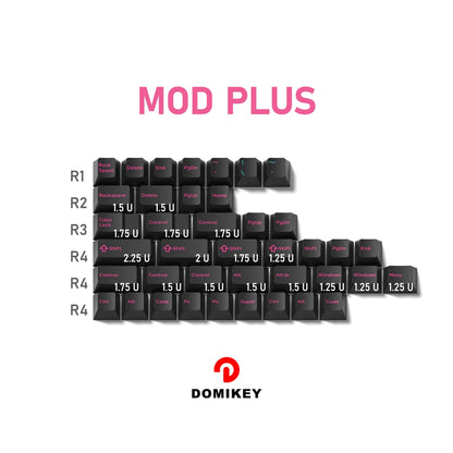 Domikey Miami Night Cherry Profile abs doubleshot keycap for mx keyboard poker 87 104 gh60 xd64 xd68 xd84 BM60 BM65 BM68 BM80