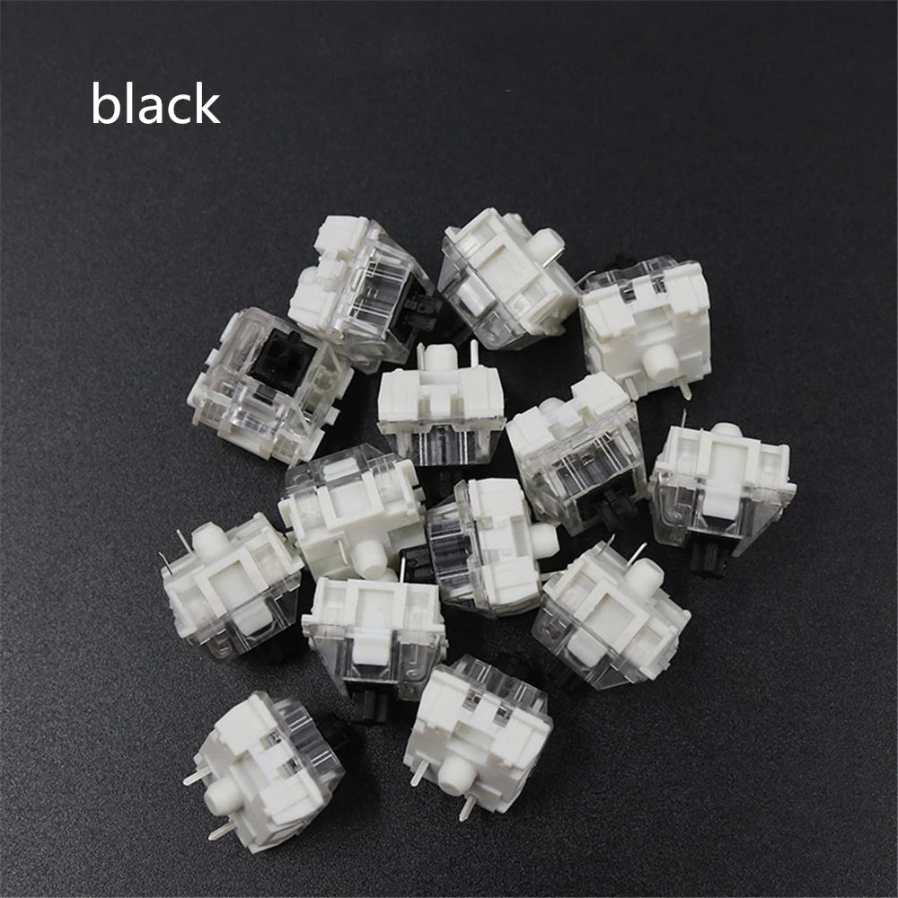 100PCS Mechanical Keyboard Black Blue Brown Red Key Switch For CIY Sockets SMD 3pin Thin Pins Compatible With MX Switch
