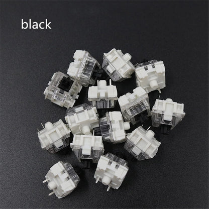 100PCS Mechanical Keyboard Black Blue Brown Red Key Switch For CIY Sockets SMD 3pin Thin Pins Compatible With MX Switch