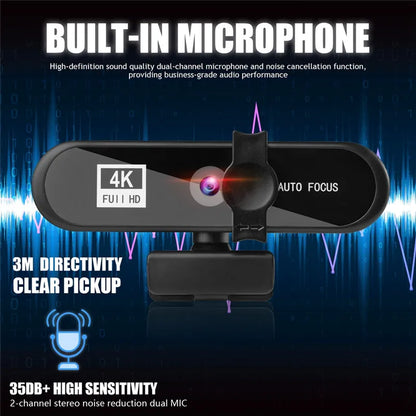 8K 4K Webcam Autofocus 2K Conference PC Live Broadcast Webcam USB Webcam Office Meeting House With Microphone 1080P HD Webcam