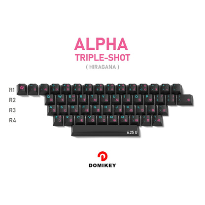 Domikey Miami Night Cherry Profile abs doubleshot keycap for mx keyboard poker 87 104 gh60 xd64 xd68 xd84 BM60 BM65 BM68 BM80