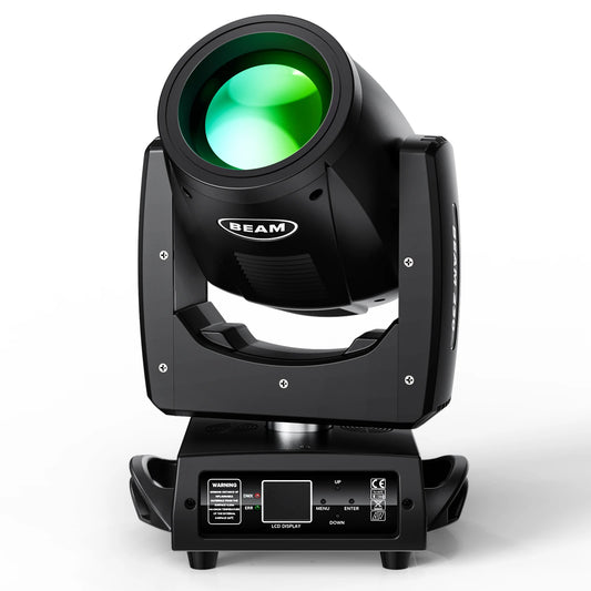 230W Stage Moving Head Light 15 Gobos and 14 Colors Rainbow Effect DMX512 Control for Disco Party Club Bar DJ Stage Lighting