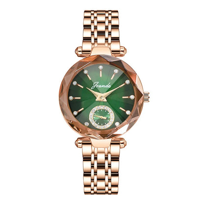 GRANDE 2021 New Gold Watch Women Watches Ladies Creative Steel Women's Bracelet Watches Female Clock Relogio Feminino H7570L