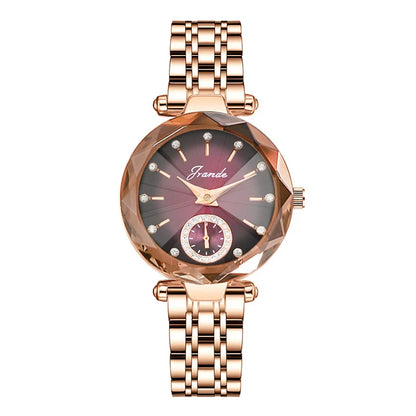 GRANDE 2021 New Gold Watch Women Watches Ladies Creative Steel Women's Bracelet Watches Female Clock Relogio Feminino H7570L