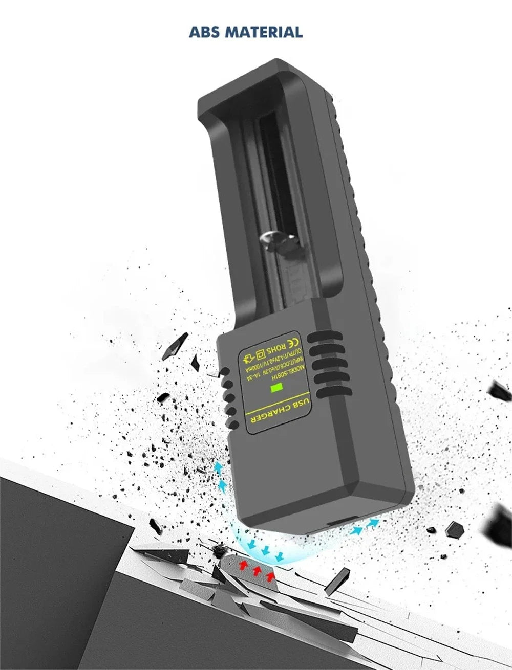 1/2 Slots 18650 Charger 3.7V-4.2V Rechargeable Li-ion Battery Charger Lithium Batteries Charging Adapter For 18650 26650 14500