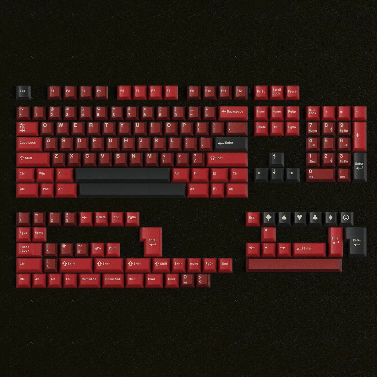 164 Keys Latte Coffee Keycaps Retro Brown Translucent keycaps Cherry Profile Double Shot PBT PC keycap For Mechanical Keyboard