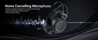 NUBWO N7 Gaming Headsets for PS4/PS5/Switch/Xbox One Wired Gaming Headphones with Noise Canceling Mic Over Ear Gaming Headphones