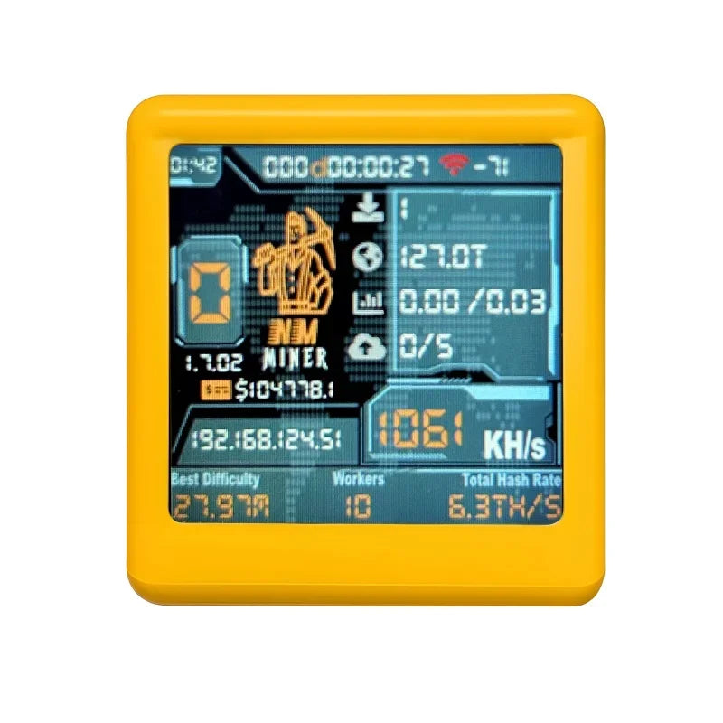 2025 Latest Nerdminer V2 1060KH/S Wi-Fi Connect Bitcoin Lottery Miner Low Power Consumption Home Use