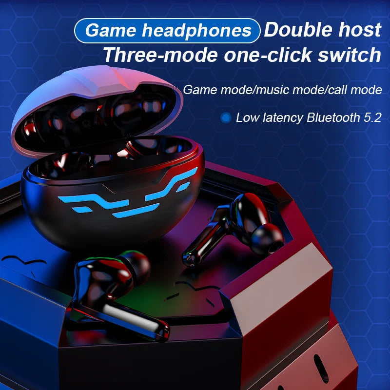 Wireless Bluetooth Gaming Earbuds with Touch Control - TWS In-Ear Stereo Hi-Tech Headphones for Esports & Mobile Games 