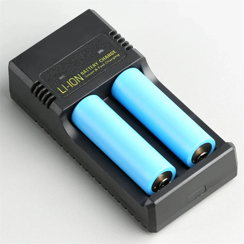 1/2 Slots 18650 Charger 3.7V-4.2V Rechargeable Li-ion Battery Charger Lithium Batteries Charging Adapter For 18650 26650 14500