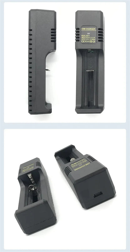 1/2 Slots 18650 Charger 3.7V-4.2V Rechargeable Li-ion Battery Charger Lithium Batteries Charging Adapter For 18650 26650 14500