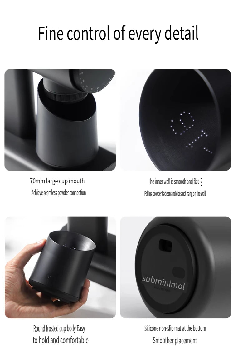 New subminimal Electronic Coffee Weighing Cup, Espresso Scale, Pour-over Electronic Scale, Bean Cup, Waterproof Electronic Scale