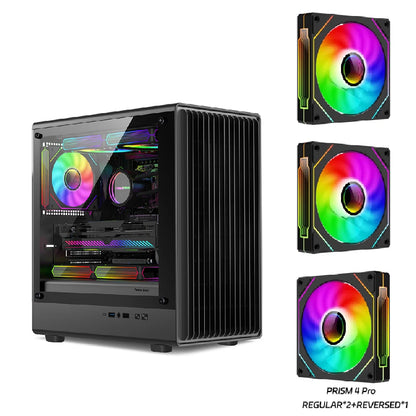Power Train V1 MATX ITX Chassis Desktop Computer Side Transparent Glass Vertical Host Support 240/280 Water Cooling PC Case