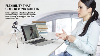 Logitech C920e HD Pro Webcam Widescreen Video Chat Recording USB Smart 1080p Web Camera For Computer C920 Upgrade Version CMOS