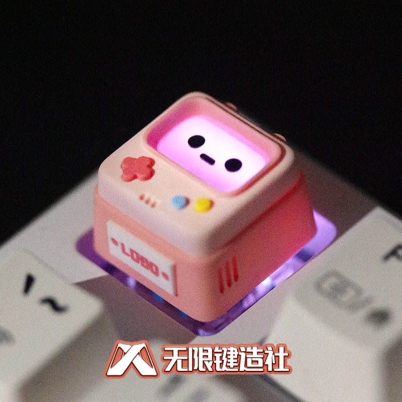 Original Retro Game Console Translucent Keycaps Arcade Mechanical Keyboard Accessory Kawaii ESC Replacement Keycap Single Resin