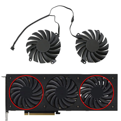 CF-12910S DC 12V 0.35A RTX3080 3070TI gpu fan for Inno3D RTX 3080 3070 Ti X3 OC graphics card Fan