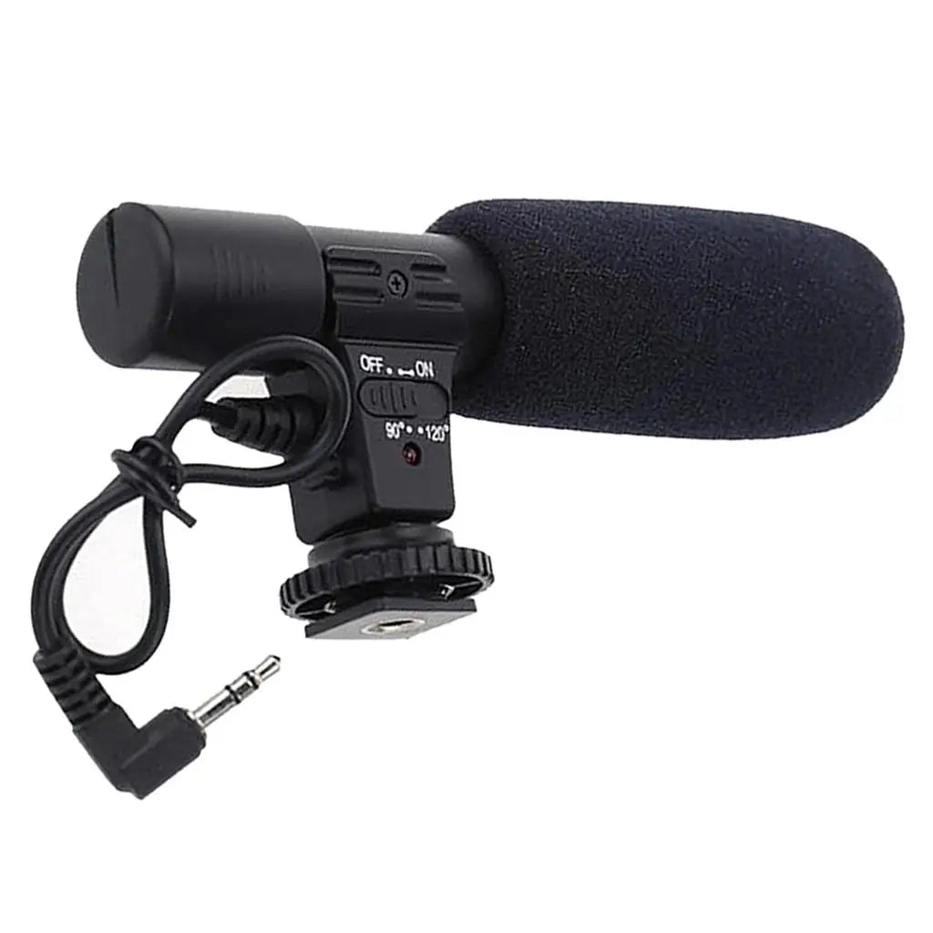 Microphone Condenser Mic for DSLR Camera DV with 3.5mm Interface