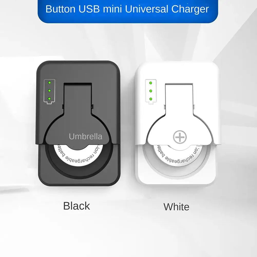 Hotest Mini Button Bettery Charger Smart Type-C Rechargeable Lithium LIR2032 LIR2450 4.2V Protable Battery Charger