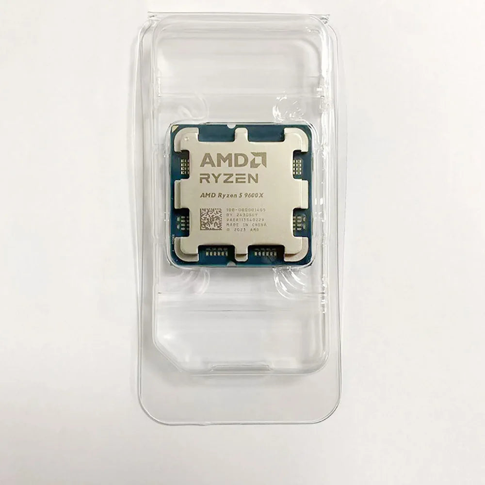AMD R5 9600X 6-Core 12-Thread CPU NEW RYZEN 5 9600X 5.4GHz 65W TDP 100-000001405 Desktop gaming CPU No Fan