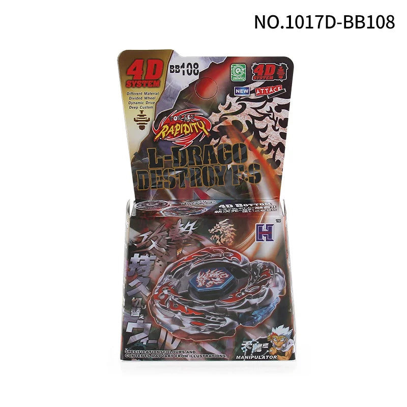 BB28 to BB114 Styles 4D Metal Fusion Spinning Top Battling Game Gift Toys(random parts)