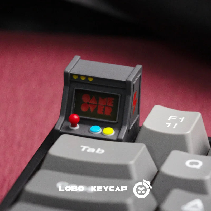 Original Retro Game Console Translucent Keycaps Arcade Mechanical Keyboard Accessory Kawaii ESC Replacement Keycap Single Resin