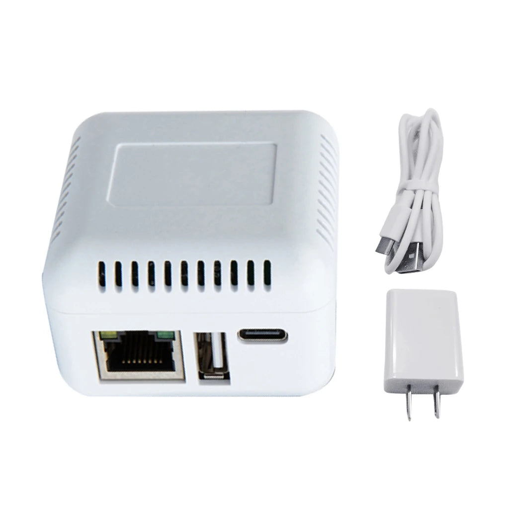1pc NP330 Network USB 2.0 Print Server USB2.0 Mini Printer Server 100Mbps RJ45 LAN Connection for Androids Phones Computer