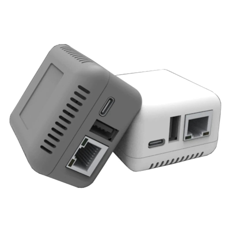 1pc NP330 Network USB 2.0 Print Server USB2.0 Mini Printer Server 100Mbps RJ45 LAN Connection for Androids Phones Computer