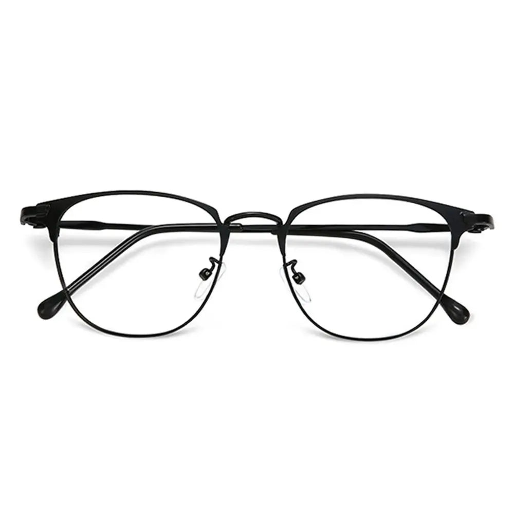 Classic Semi Rimless Anti Blue Light Blocking Glasses Metal Frame Men Square Ray Filter Eyeglasses Frames Computer Women Goggles