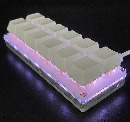 12 Keys Mini Mechanical Gaming Keyboard One Handed Keypad USB-C Wired OSU Keypad Programmable and Hot Swappable Keyboard