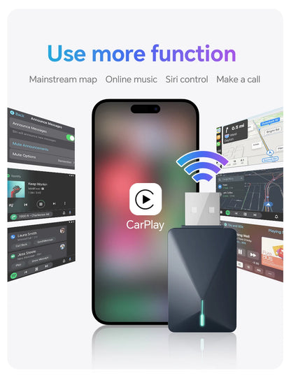 NEW Wireless Mini Box 2in1 CarPlay Android Auto Wireless Mini Box Adapter Smart Plug And Play Dongle Bluetooth WiFi Fast Connect