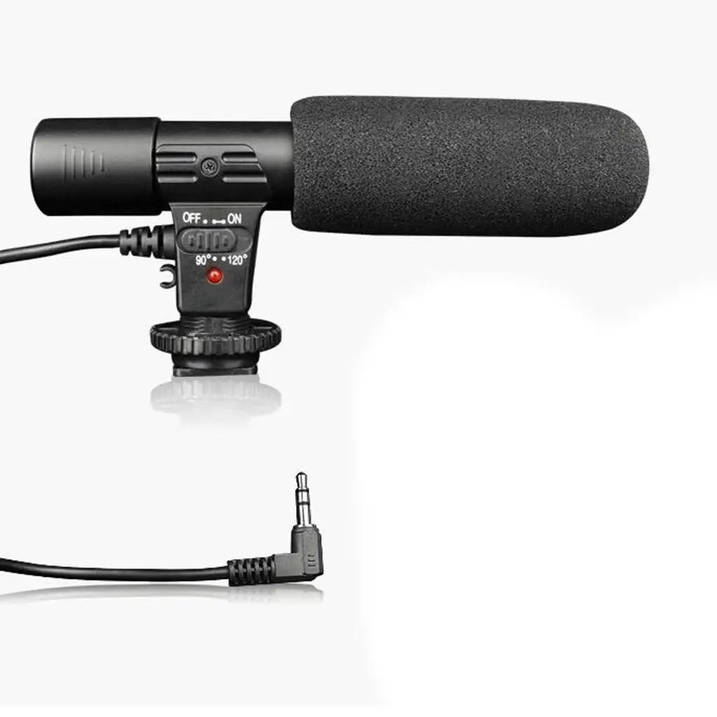 Microphone Condenser Mic for DSLR Camera DV with 3.5mm Interface
