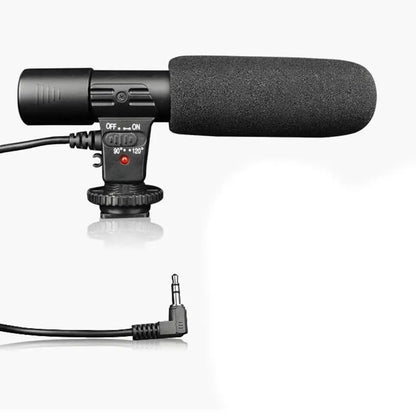 Microphone Condenser Mic for DSLR Camera DV with 3.5mm Interface
