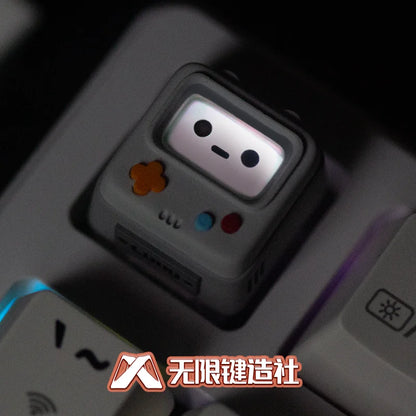 Original Retro Game Console Translucent Keycaps Arcade Mechanical Keyboard Accessory Kawaii ESC Replacement Keycap Single Resin