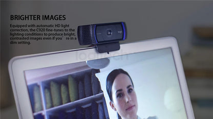 Logitech C920e HD Pro Webcam Widescreen Video Chat Recording USB Smart 1080p Web Camera For Computer C920 Upgrade Version CMOS