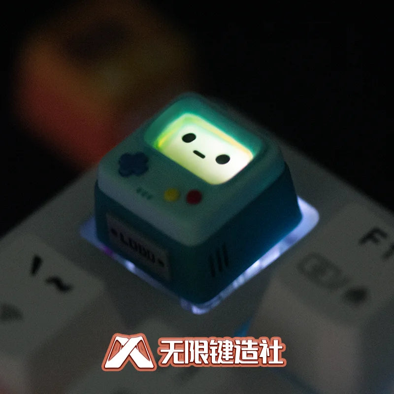 Original Retro Game Console Translucent Keycaps Arcade Mechanical Keyboard Accessory Kawaii ESC Replacement Keycap Single Resin