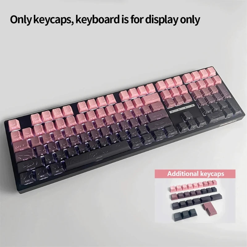 Contour 4.0 Side Engraved Keycap PBT Translucent 97/130 Key Mechanical Keyboard Key Cap White For Magnetic Switch F75 GMK87