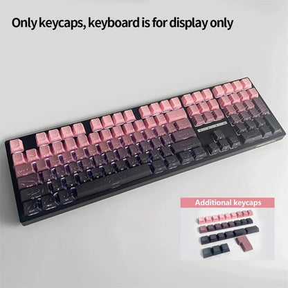Contour 4.0 Side Engraved Keycap PBT Translucent 97/130 Key Mechanical Keyboard Key Cap White For Magnetic Switch F75 GMK87