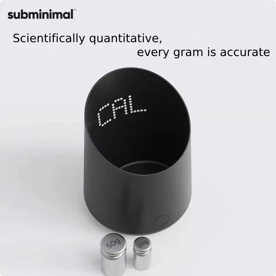 New subminimal Electronic Coffee Weighing Cup, Espresso Scale, Pour-over Electronic Scale, Bean Cup, Waterproof Electronic Scale
