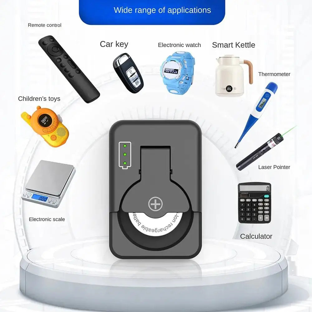 Hotest Mini Button Bettery Charger Smart Type-C Rechargeable Lithium LIR2032 LIR2450 4.2V Protable Battery Charger