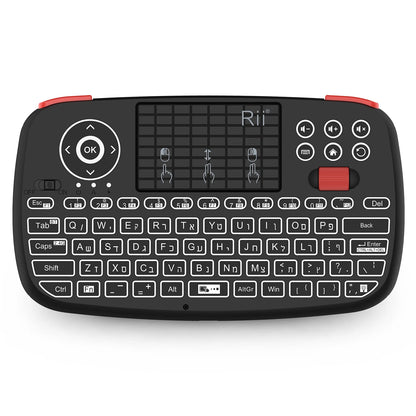 Rii i4 Mini Bluetooth Wireless Keyboard With Touchpad 2.4GHz Backlit Mouse Remote Control For Windows Android TV Box Smart TV