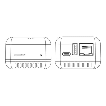 1pc NP330 Network USB 2.0 Print Server USB2.0 Mini Printer Server 100Mbps RJ45 LAN Connection for Androids Phones Computer