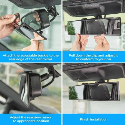 Car Baby Mirrors Interior Rear View Mirror Wide Angle Convex Rearview Mirror Anti Glare Large Vision Panoramic Auxiliary Monito
