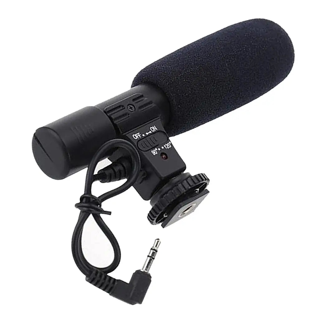 Microphone Condenser Mic for DSLR Camera DV with 3.5mm Interface