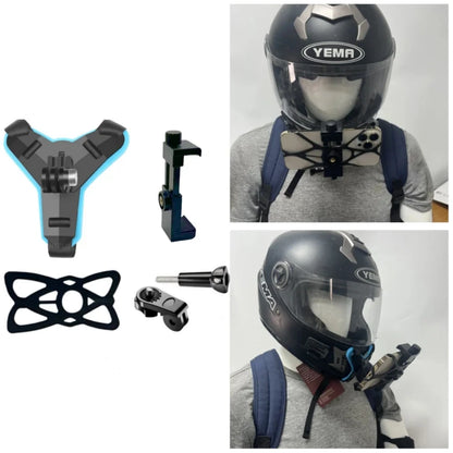 Motorcycle Helmet Phone Stand Mount Holder For GoPro Hero 12 10 9 8 7 Action Sports Camera Holder Motorcycle Camera Accessories