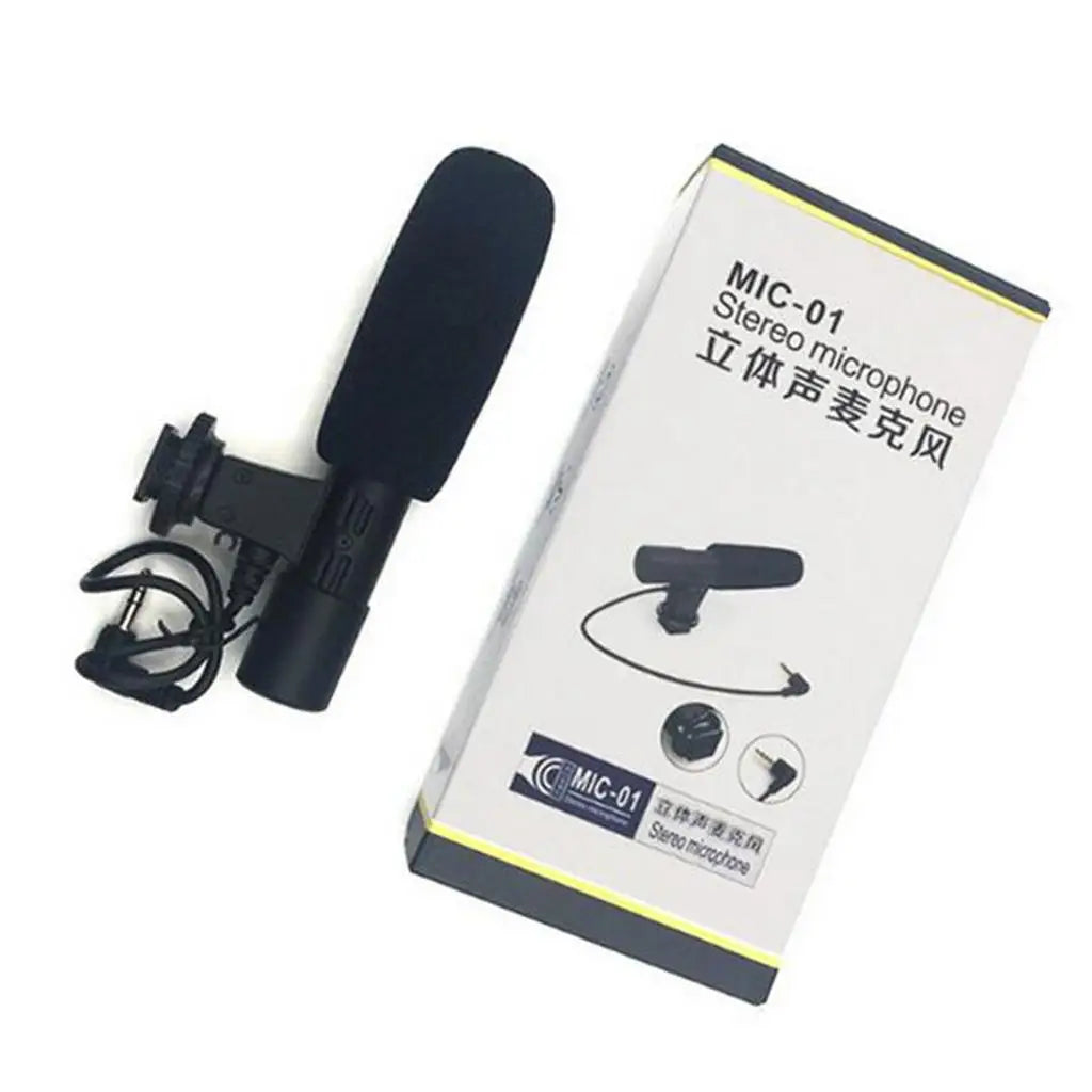 Microphone Condenser Mic for DSLR Camera DV with 3.5mm Interface
