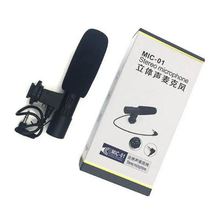 Microphone Condenser Mic for DSLR Camera DV with 3.5mm Interface