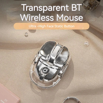 EWEADN Cute Ergonomic Gaming Mouse, Mini Potato-Shaped Wireless Mouse, Silent Dual Mode BT/2.4G, Rechargeable, for Laptop/Office