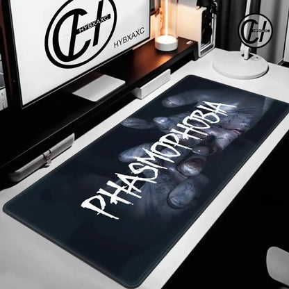 Mouse Pad Non-Slip Rubber Edge locking mousepads Game play mats Multiplayer horror game Phasmophobia for notebook PC computer