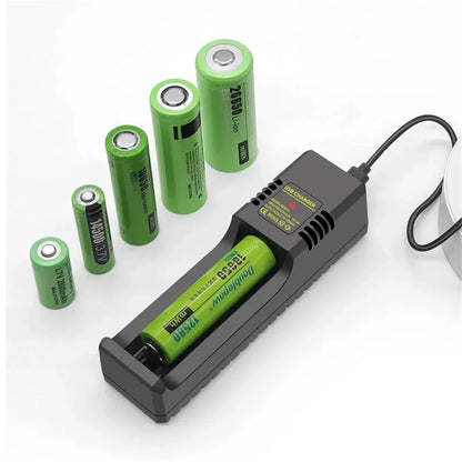 1/2 Slots 18650 Charger 3.7V-4.2V Rechargeable Li-ion Battery Charger Lithium Batteries Charging Adapter For 18650 26650 14500