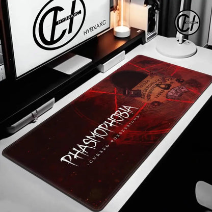 Mouse Pad Non-Slip Rubber Edge locking mousepads Game play mats Multiplayer horror game Phasmophobia for notebook PC computer